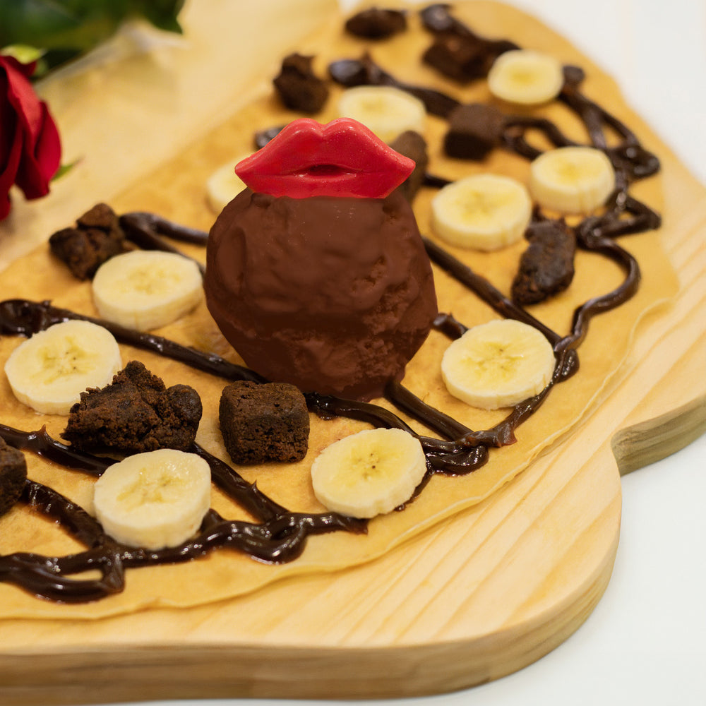 Crepe con base de fudge
