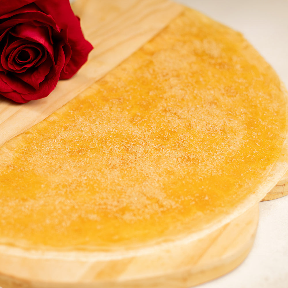 Crepe con azúcar y mantequilla