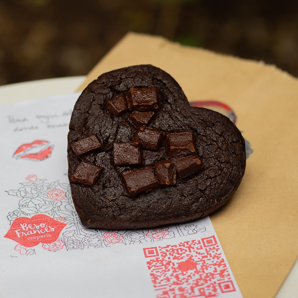 Galleta corazón de Chocolate