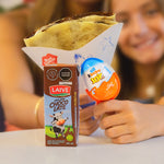 Cajita niño con 1 minicrepe + 1 bebida + 1 Kinder Joy