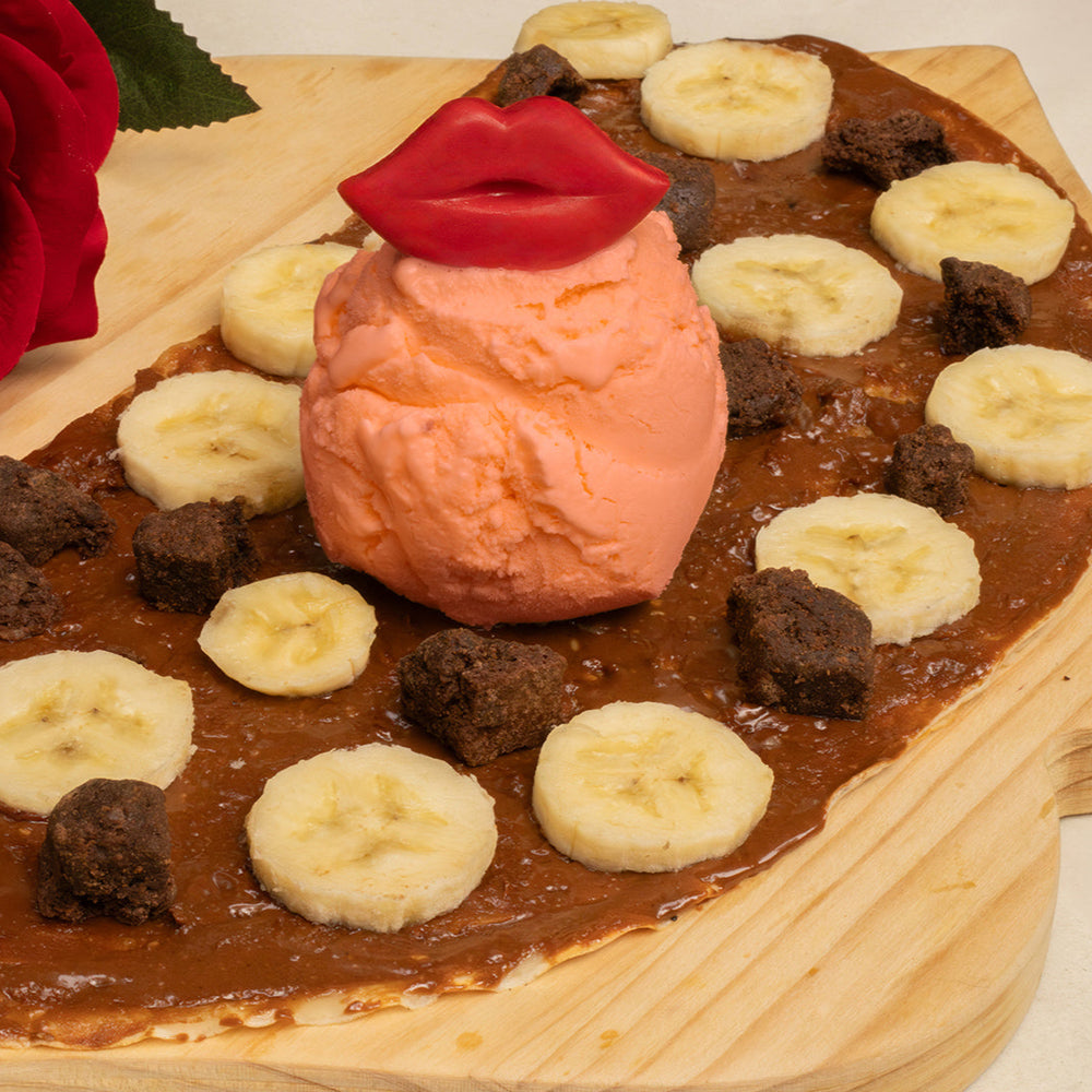 Crepe con base de mantequilla de maní