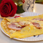 Omelette con tocino y queso